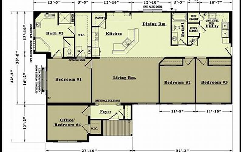 Open-Concept Modern Prefab Home Floor Plan